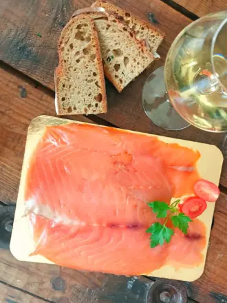 Truite Fumee des Alpes au Bois de Cerisier - Filet 300g