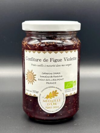 Confiture de Figues Violettes au Miel de Lavande - 220g
